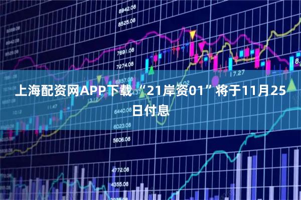 上海配资网APP下载 “21岸资01”将于11月25日付息